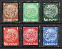 1934 Third Reich, Germany (Mi. 548 - 553, Full Set, CV $180, MNH)