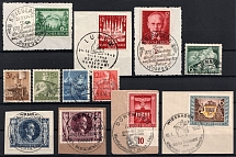 1943 Third Reich, Germany, Stock of Stamps (Cancellations)