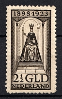 1923 2.50g Netherlands (Mi. 132 A, CV $330)