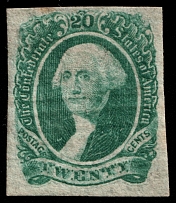 1863 20c Southern Confederate States, United States (Sc 13c, CV $100)
