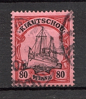 1901 Kiatchou German Colony 80 Pf (CV $80, Cancelled)