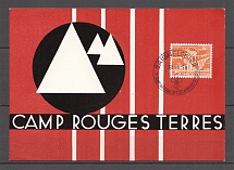 1956 National Camp of Russian Scout Postcard Card