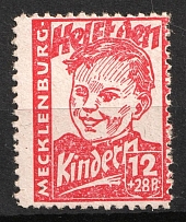 1945 12pf Mecklenburg-Vorpommern, Soviet Russian Zone of Occupation, Germany (Mi. 28, Strongly SHIFTED Perforation)
