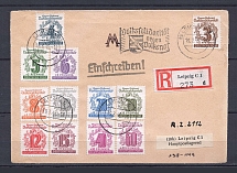 1946 Germany Soviet occupation registered cover with full set stamps