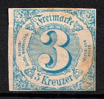 1860 3k Thurn und Taxis, German States, Germany (Mi. 21, Sc. 48, CV $550)