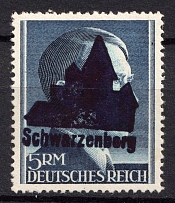 1945 5m Schwarzenberg (Saxony), Soviet Russian Zone of Occupation, Germany Local Post (Mi. 23 II B, Signed, MNH)