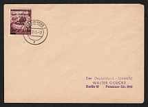 1945 (13 Dec) 5m Strausberg (Berlin), Germany Local Post, Cover to Berlin (Mi. 30, Unofficial Issue, CV $20)