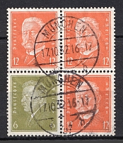 1932 Weimar Republic, Germany (Block of Four, Canceled, CV $100)