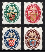 1926 Weimar Republic, Germany (Mi. 398 - 401, Full Set, Signed, CV $290, MNH)