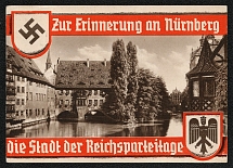 1935 Reich party rally of the NSDAP in Nuremberg, Museum Bridge towards Holy Ghost Hospital
