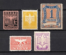`NSDAP` Non-Postal Revenue Stamps, Germany (MNH/MH)