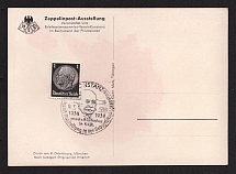 1938 (9 Jul) Germany, Third Reich Illustrated postcard to Zeppelin mail exhibition with the special postmark Konstanz