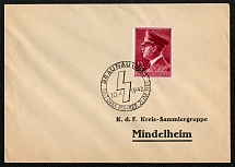 1942 Cover franked with Sc B203 and the commemorative cancel for Hitler’s birthday. Posted in Brannan