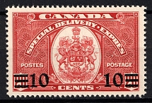 1939 10c on 20c Canada, Special Delivery Stamp (SG S11, CV $15, MNH)