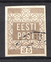 1919 35P Estonia (Olive Brown, Canceled)