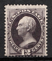 1874 12c Clay, United States, USA (Scott 162, Blackish Violet, CV $730)