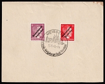 1945 (10 Sep) Meissen, Germany Local Post, Cover from Meissen franked with 6pf and 12pf (Mi. 32, 34, CV $100)