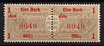 1M Fiscal stamps, Germany Revenues (Pair, MNH)