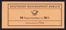 1965 Booklet with stamps of West Berlin, Germany in Excellent Condition (Mi. MH 4a)