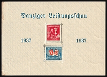 1937 Danzig Gdansk, Germany, Souvenir Sheet (Mi. Bl. 3, CV $80)