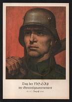 1941 'Day of the NSDAP in the General Government', Propaganda Postcard, Third Reich Nazi Germany