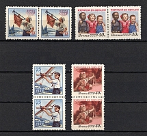 1958 International Day for the Protection of Children, Soviet Union USSR (Pairs, Full Set, MNH)