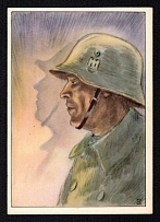 'Wehrmacht', WWII German Propaganda, Postcard, Author H. W. Gipfer