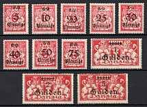 1923 Danzig Gdansk, Germany (Mi. 181 - 190, 192, CV $90)