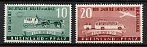 1949 Rhineland-Palatinate, French Zone of Occupation, Germany (Mi. 49 - 50, Full Set,  CV $30, MNH)