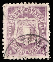 1872 4r Guatemala, Central America (Mi 5, Canceled, CV $120)