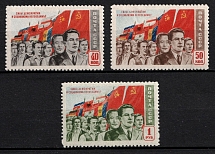 1950 'for the Democracy and Socialismus', Soviet Union, USSR, Russia (Full Set, MNH)