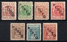 1919 Skrecon, Overprint 'Porto', Postage Due Stamps, Local Issue, Poland (MNH)