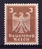 1924 3pf Weimar Republic, Germany (Mi. 355 X b, CV $150, MNH)