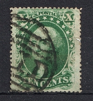 1857-61 10c United States (Canceled, CV $80)