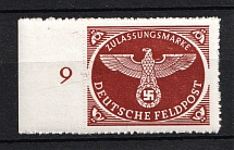 1942-43 Mail Fieldpost, Germany (Control Number `9`, Mi. 2Bx, Full Set, MNH)