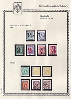 1887-88 Dresden - Germany Local Post, Private City Mail, Small Stock of Valuable stamps