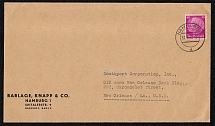 1937 Scott 427 postmarked Hamburg 1 to New Orleans 3 March 1937