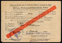 1944 Serviceman’s Rail Pass, Part One Good for one person in a restricted third class