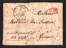 1839 Cover to Warsaw