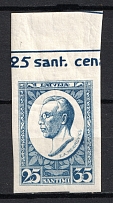 1929 Latvia 25 S (Control Text)
