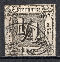 1862-64 Thurn und Taxis Germany 1/4 Gr (CV $65, Canceled)