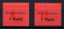 1946 Spremberg (Lower Lusatia), Germany Local Post (Mi.15 A - 16 A, Full Set, CV $50)