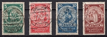 1924 Weimar Republic, Germany (Mi. 351 - 354, Full Set, Canceled, CV $130)