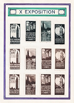 1912 X Exhibition, Venice, Italy, Stock of Cinderellas, Non-Postal Stamps, Labels, Advertising, Charity, Propaganda (#599B)