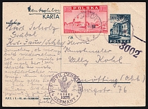 1946 (13 Jul) Poland, Civil Censorship, Postal Stationery Postcard from Jawor Mi. 414