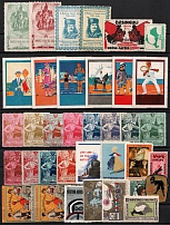 Belgium, Europe, Stock of Cinderellas, Non-Postal Stamps, Labels, Advertising, Charity, Propaganda (#241B)