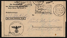 1943 Postally transmitted summons for a criminal case to be heard in the District Court of Berlin