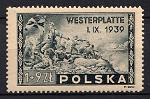 1945 1+9zl Republic of Poland (Fi. 374, Mi. 407, Full Set, CV $40, MNH)
