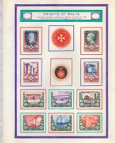 Knights of Malta, Italy, Stock of Cinderellas, Non-Postal Stamps, Labels, Advertising, Charity, Propaganda (#716)