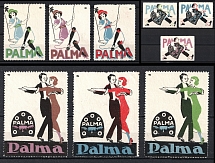 Shoe Brand Palma, Germany, Stock of Rare Cinderellas, Non-postal Stamps, Labels, Advertising, Charity, Propaganda